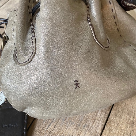 Metallic Gold Small Bag With Flowers - Picture 8 of 16